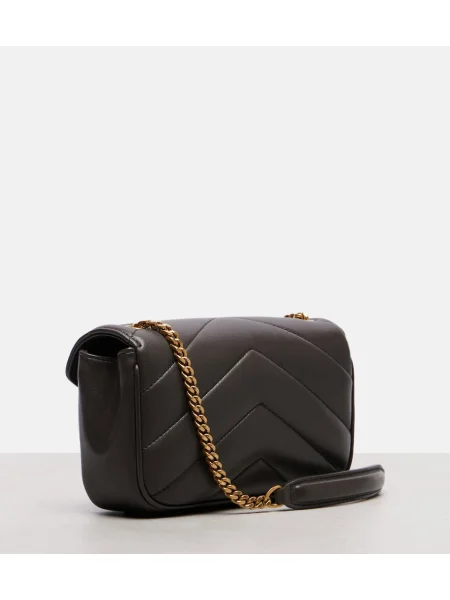 Geanta de piele Saint Laurent din piele gri