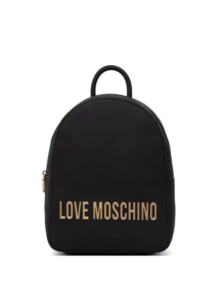 Rucsac Love Moschino cu autograf negru