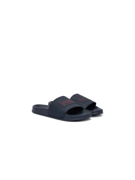 Natikače Tommy Hilfiger Patch Pool Slide Tamnoplava