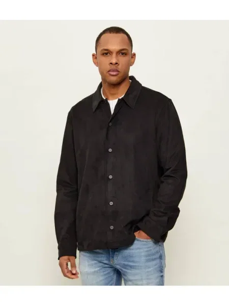 HUGO Cămașă Enaso | Oversize fit negru