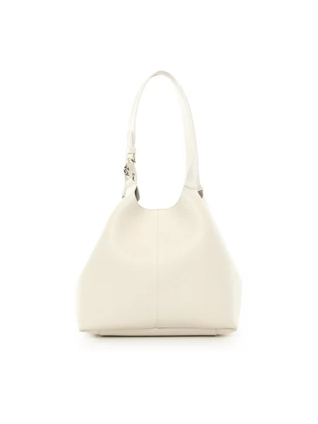 Torebka Coccinelle z magnetycznym zapięciem beżowa