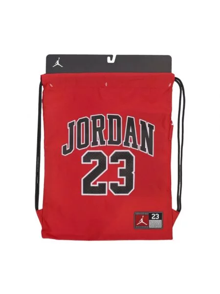 Sala gimnastyczna torebka Jordan z dżerseju czerwona