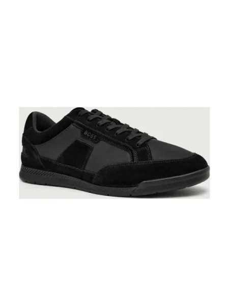 BOSS BLACK Sneakers Nitan_Lowp_sdpny | piele întoarsă negru