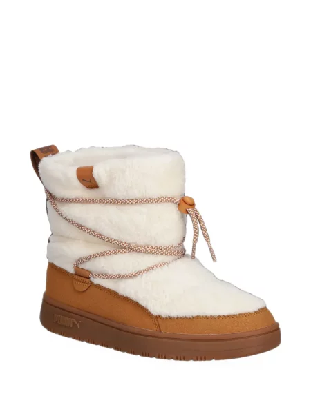 Botine Puma cu blană alb