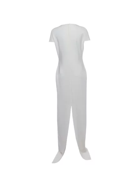 Rochie maxi Solace London din crep alb