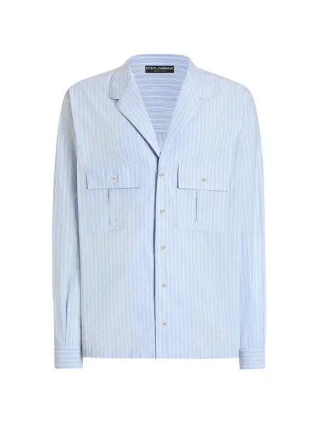 Pruhovaná košile Dolce & Gabbana modrá