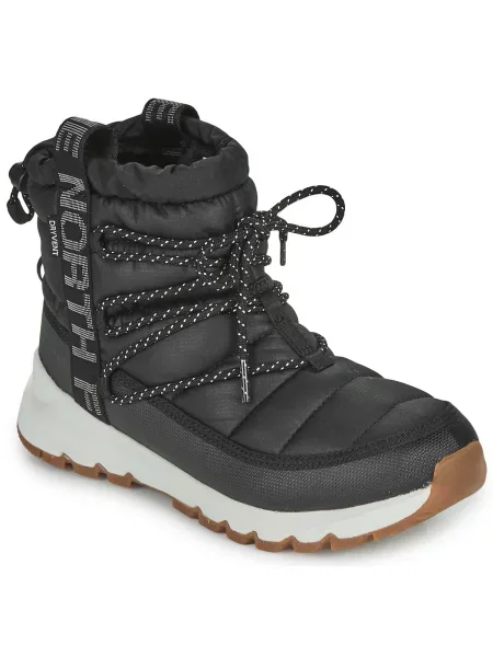 Trekové boty The North Face Thermoball Lace Up black/gardenia white černé