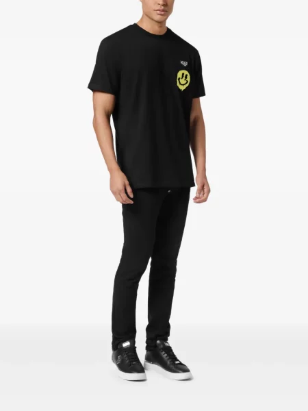 Tricou Philipp Plein cu imagine negru