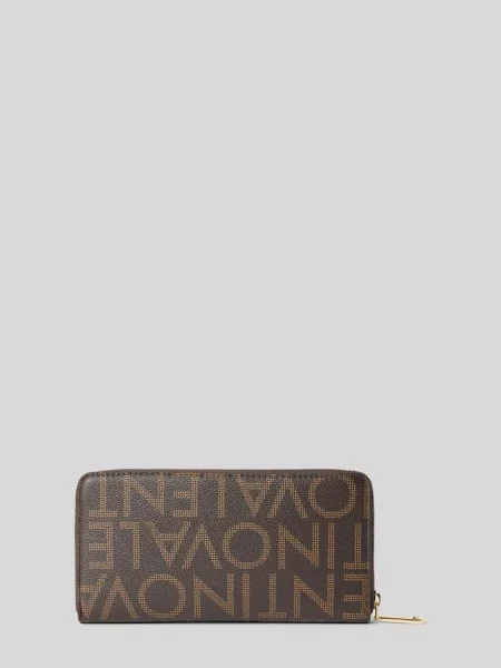Portfel z detal z logo model REGINA' Valentino Bags brązowy