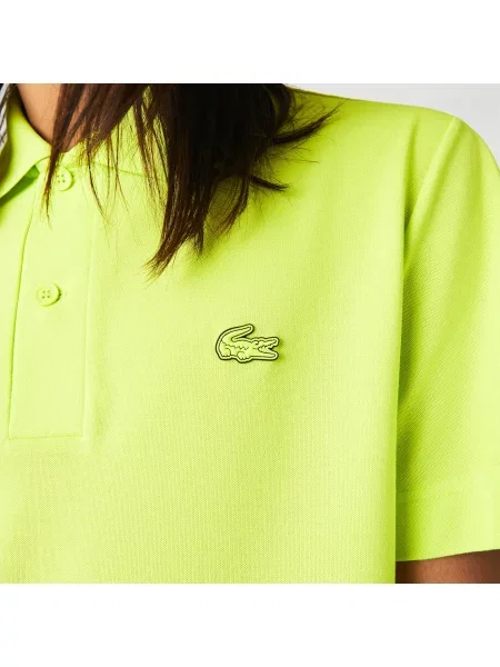 Lacoste Koszulka Polo O Regularnym Kroju Markowa Piqué żółta