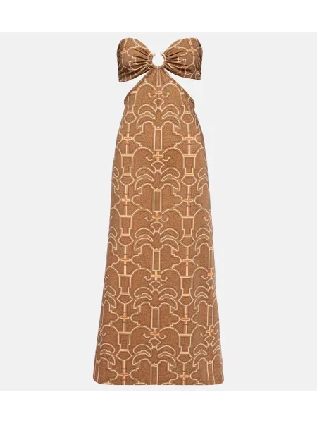 Maksi obleka Johanna Ortiz s potiskom rjava