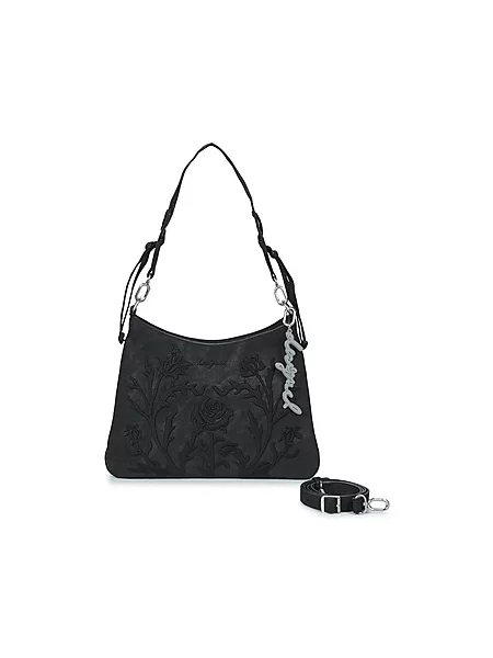 Desigual Ročna torba Romeo Floral Total Bl črna