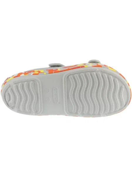 Gyerek szandál Crocs Crocband Cruiser Glow Confetti Band atmosphere/flame. Méret: EU szürke
