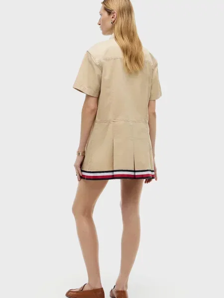 Джинсовое платье Tommy Jeans бежевое