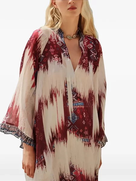 Κοστούμι φόρεμα Devotion με λαιμόκοψη v λευκό