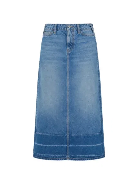 Fustă din denim Mother albastru