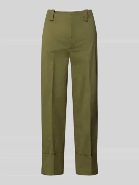Spodnie z zaprasowaną zakładką model PANTALONE' Stefanel