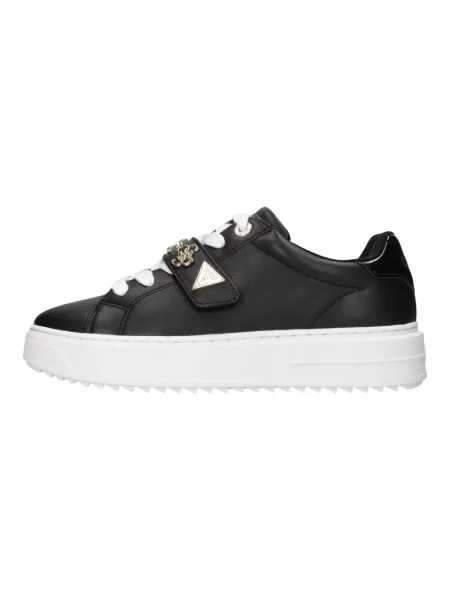 Sneakersy Guess skórzane z logo czarne