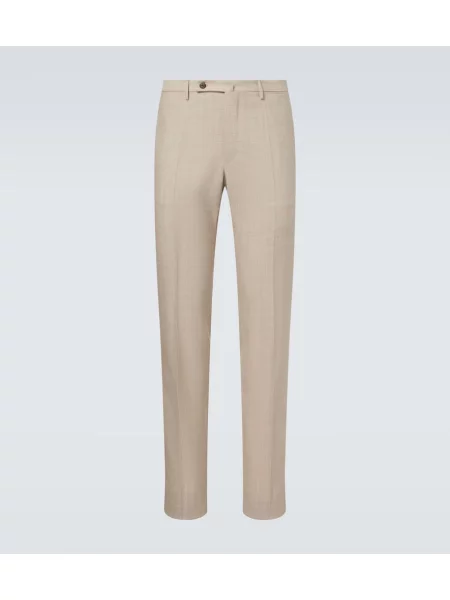 Pantaloni Slowear de lână bej