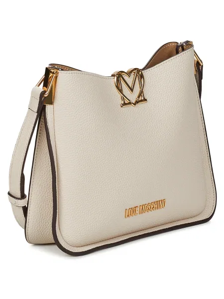 Geantă LOVE MOSCHINO Écru bej