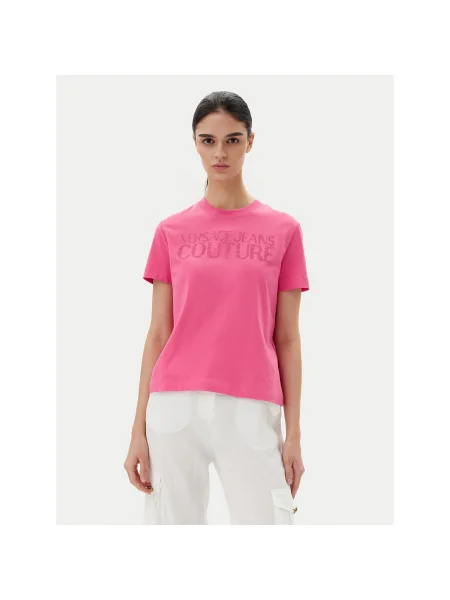 Versace Jeans Couture Póló Regular Fit rózsaszín
