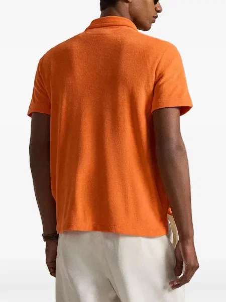 Curea Polo Ralph Lauren cu broderie din fleece cu șireturi albastru