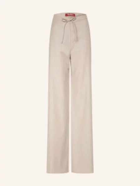Max Mara Studio Marlene Kalhoty Recente béžová