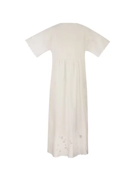 Rochie Weekend Max Mara cu decolteu în V alb