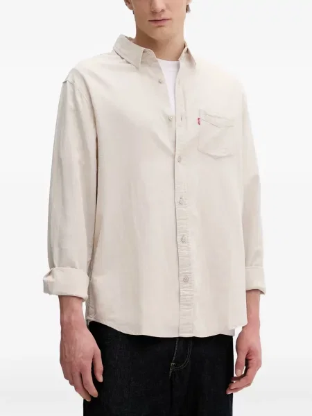 Decupat pantaloni scurți din denim Levi's® zdrențuiți cu talie înaltă albastru