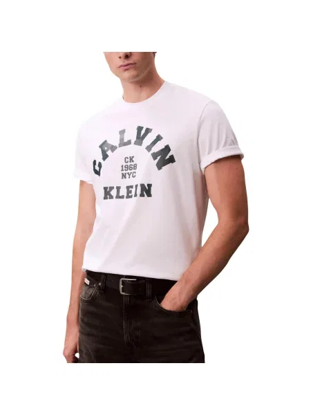 Tricou Calvin Klein Jeans alb