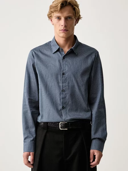 Armani Exchange cămașă pentru bărbați din albastru