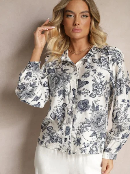 Cămașă Hanistrae Albastră alb