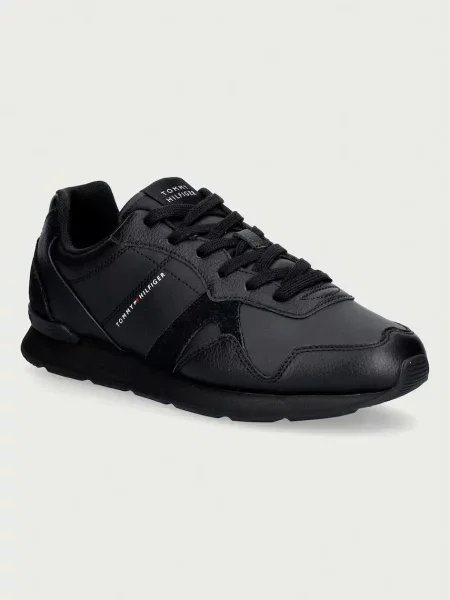 Tommy Hilfiger T CORE LTH RUNNER sneakers pentru bărbați negru