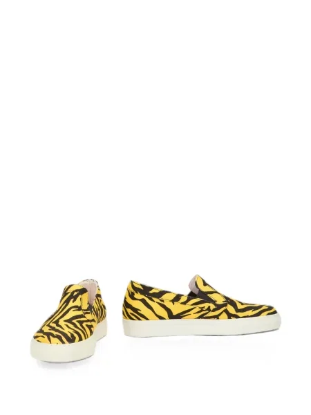 Slip-on маратонки Moschino с принт с тигров принт жълто