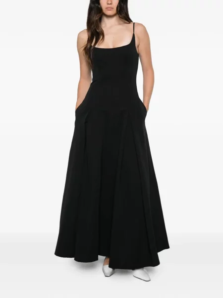 Rochie maxi Staud cu bretele negru