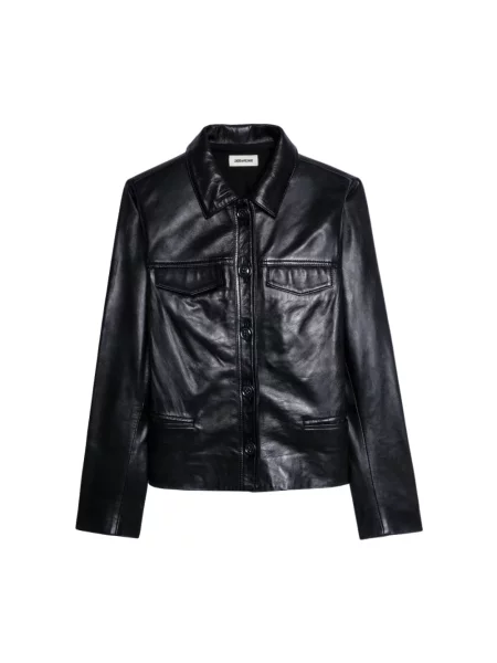 Kurtka skórzana Zadig&voltaire czarna