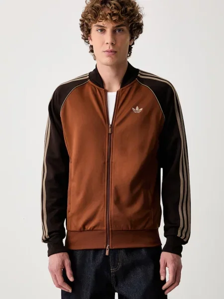 Adidas Originals hanorac cu pentru bărbați maro