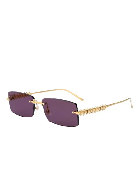 Слънчеви очила Cartier Eyewear с шипове златисто
