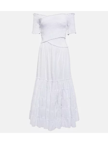 Midi obleka Poupette St Barth bela