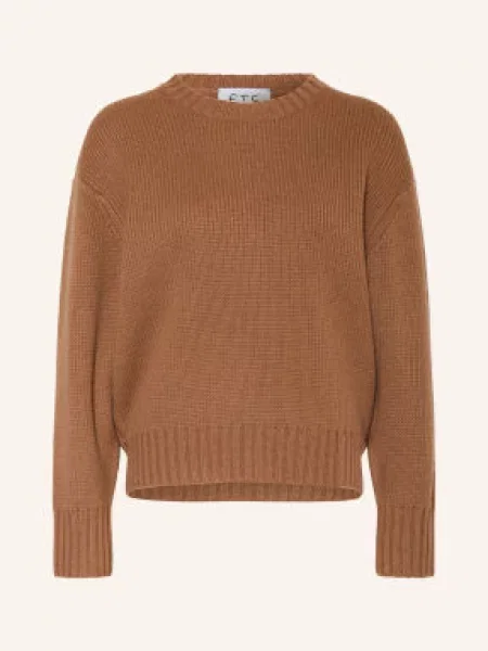 Ftc Cashmere Sweter Z Kaszmiru braun brązowy