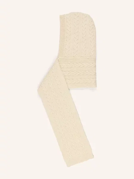 Isabel Marant Szal Honorine Z Kapturem beige beżowa