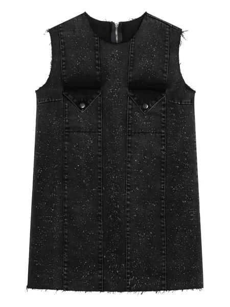 Rochie mini Namacheko fără mâneci de costum negru