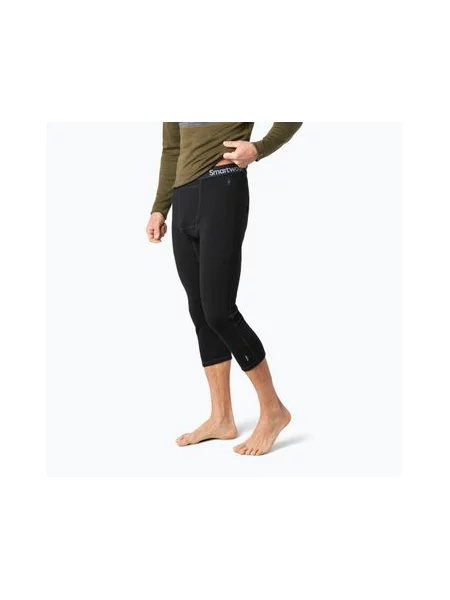 Классическое тепловое термобелье Smartwool из шерсти мериноса черное