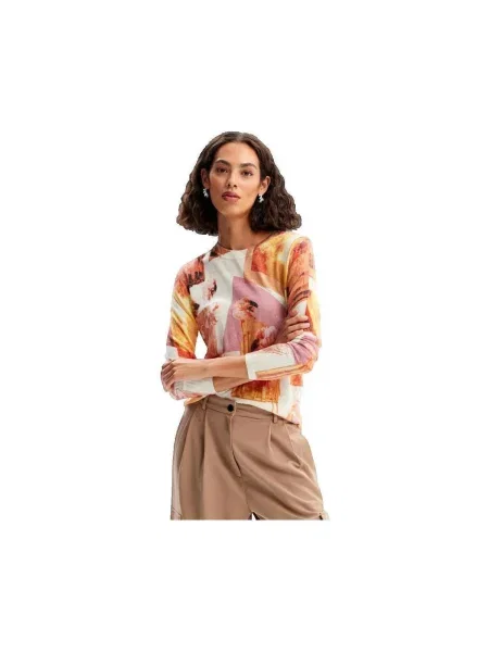 Pulover Desigual alb