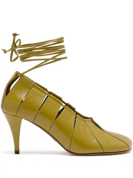Pantofi cu toc Proenza Schouler din piele verde