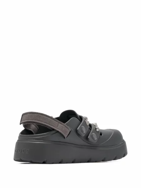 Dirželis mulės Crocs su sagtimis su spygliais pilka