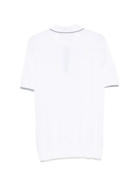 Scurt tricou polo Pal Zileri alb