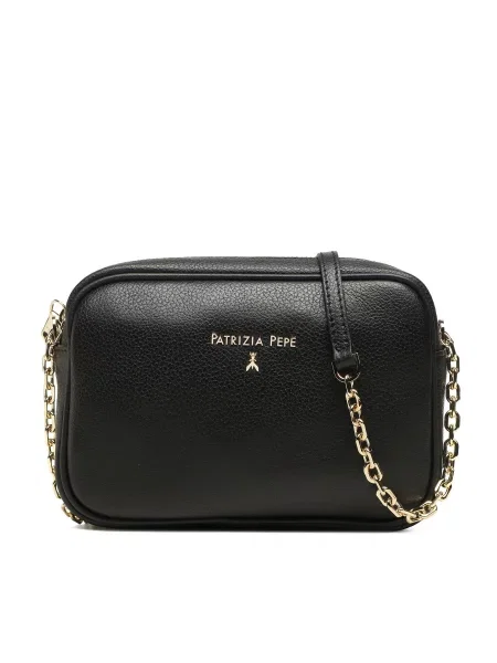 PATRIZIA PEPE Torba za čez ramo Borsa' črna