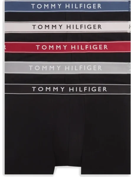 Tommy Hilfiger Underwear Boxeri safir / gri deschis / roșu intens negru