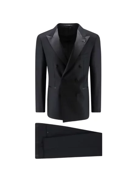 Costum Tagliatore de lână cu două rânduri de nasturi negru